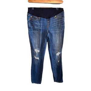 Gap Maternity Skinny Leg Distressed Denim 27